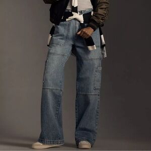Avec Les Filles High-Rise Cargo Jeans